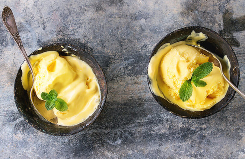 Persian saffron ice cream